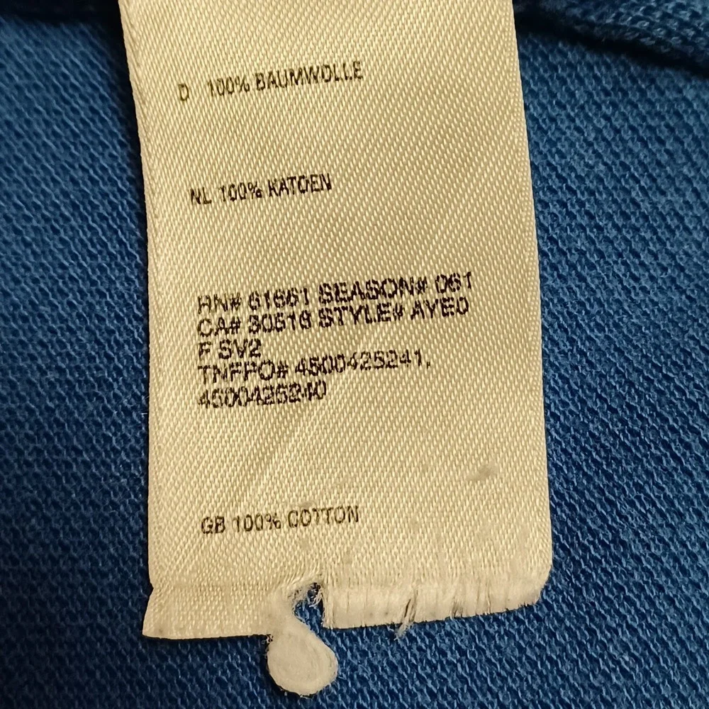 The North Face Polo‎ Shirt Mens M Blue A5 Series Short Sleeve Cotton Pique AYED